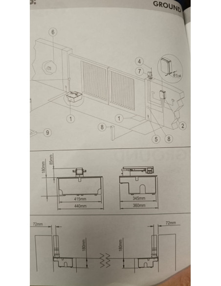 Foundation box for ground (610-624)
